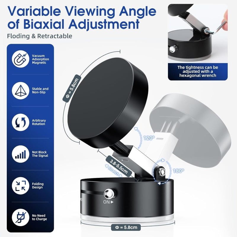 Vacuum Double-sided Magnetic Phone Holder
