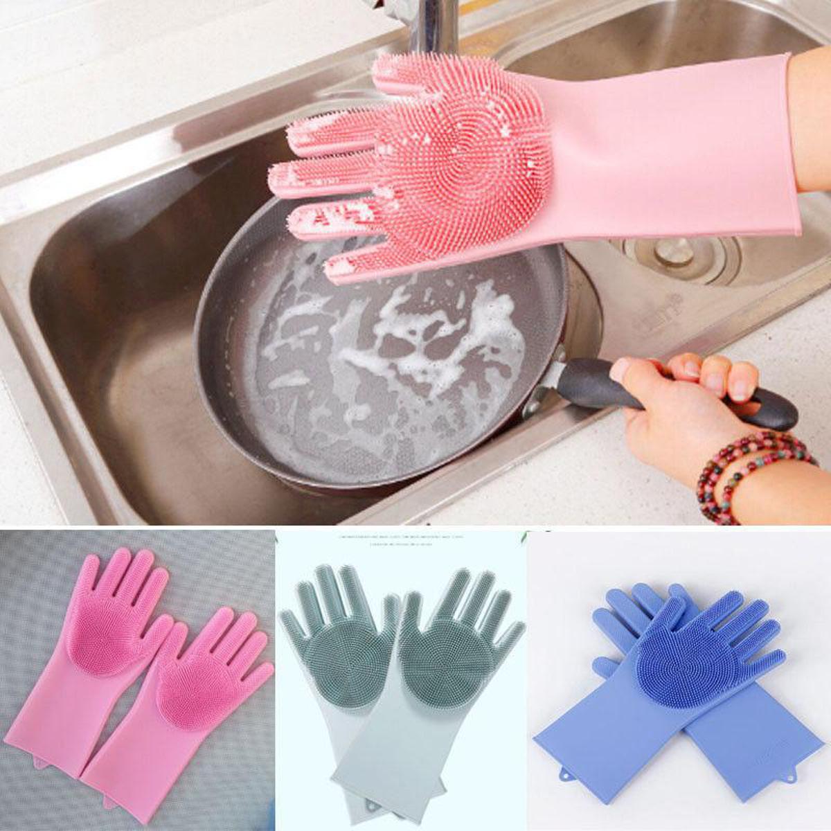 Chef Silicone Full Finger Gloves – For Home (random Colors)